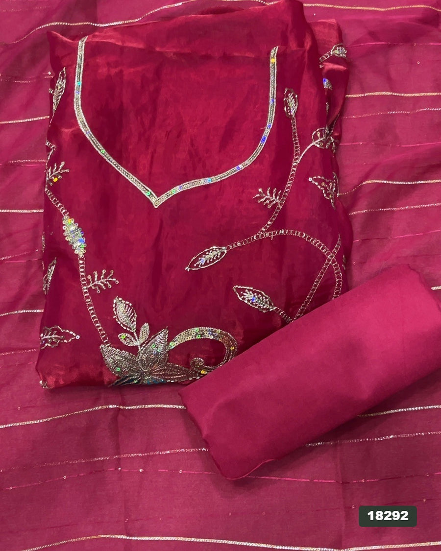 Skylon Silk Embroidery Suit Set