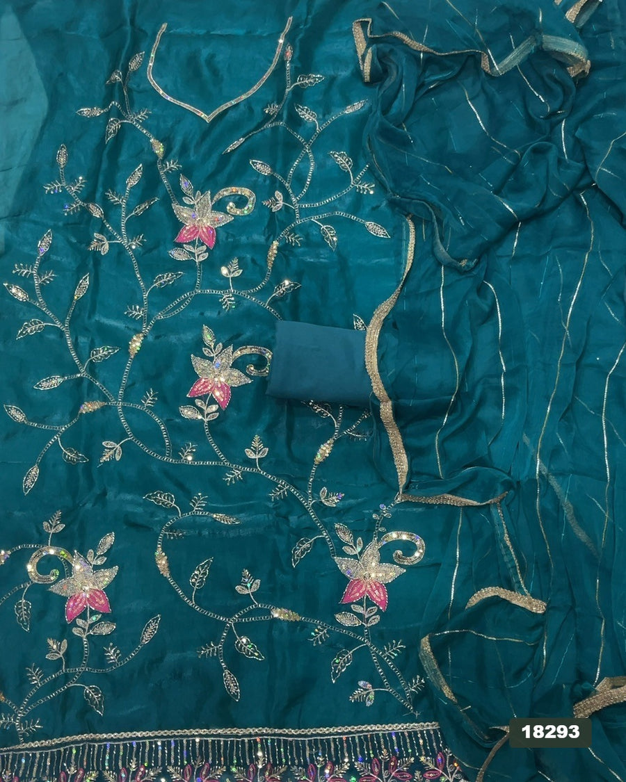 Skylon Silk Embroidery Suit Set