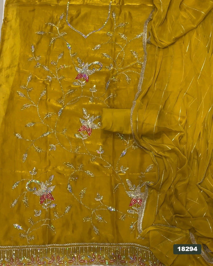 Skylon Silk Embroidery Suit Set
