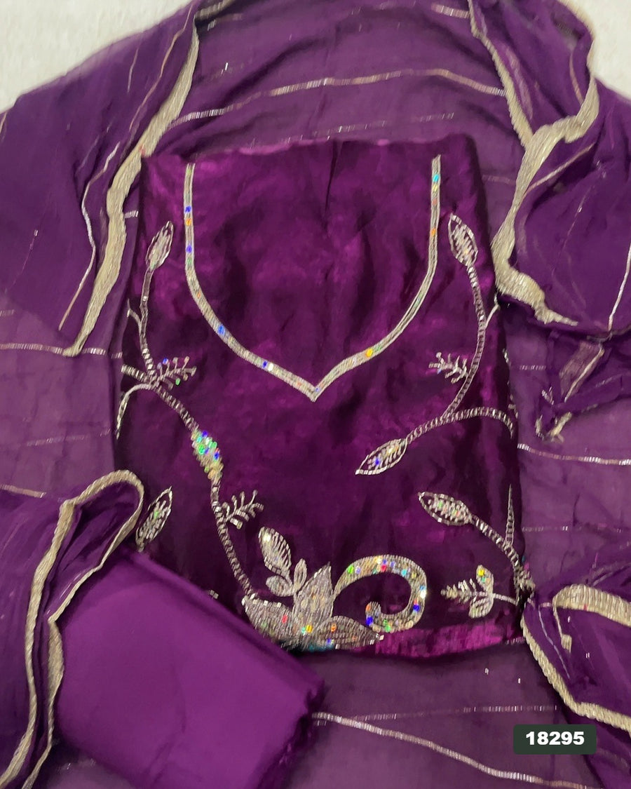 Skylon Silk Embroidery Suit Set