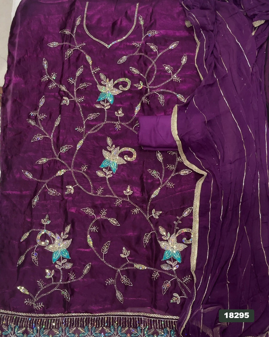 Skylon Silk Embroidery Suit Set