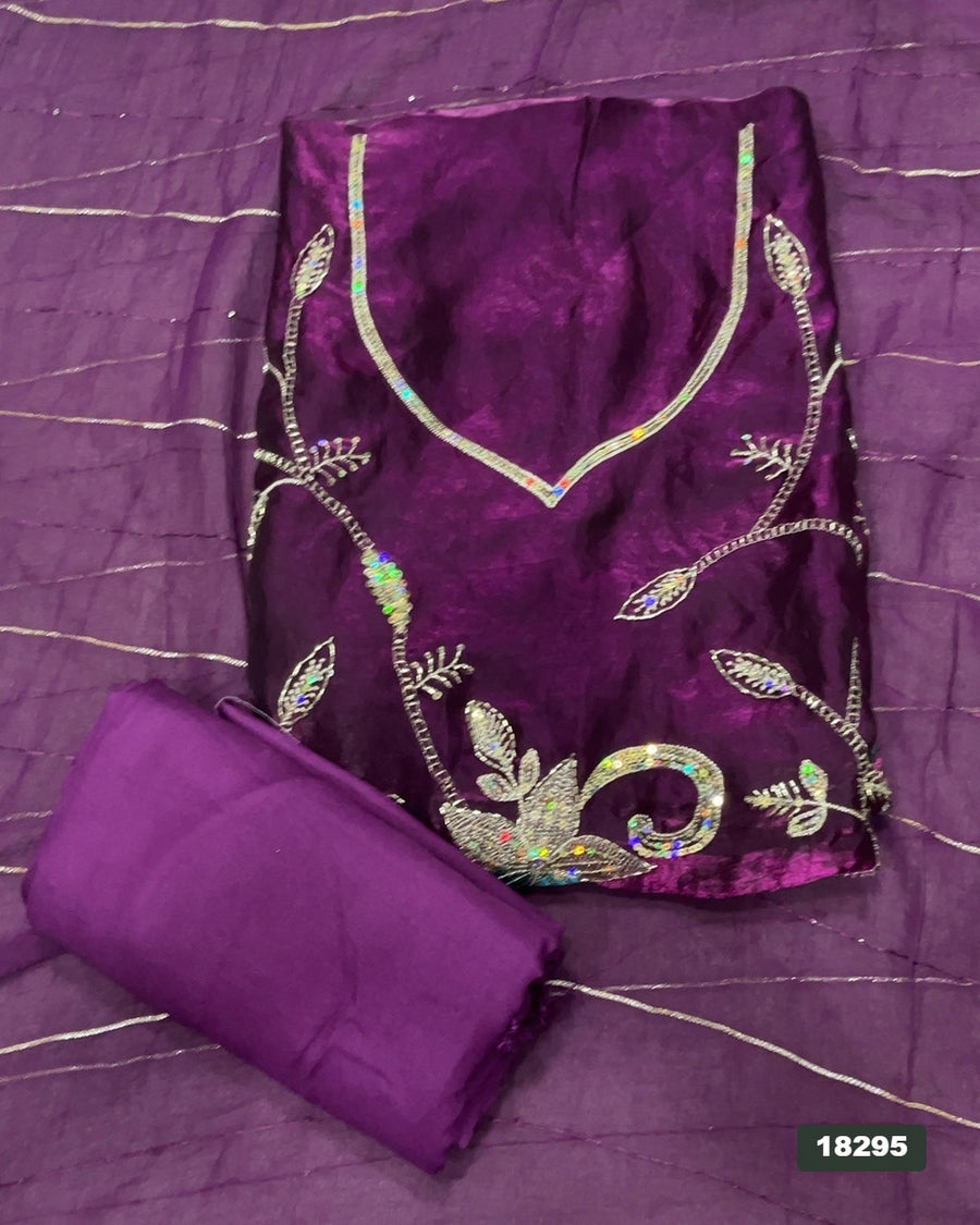 Skylon Silk Embroidery Suit Set