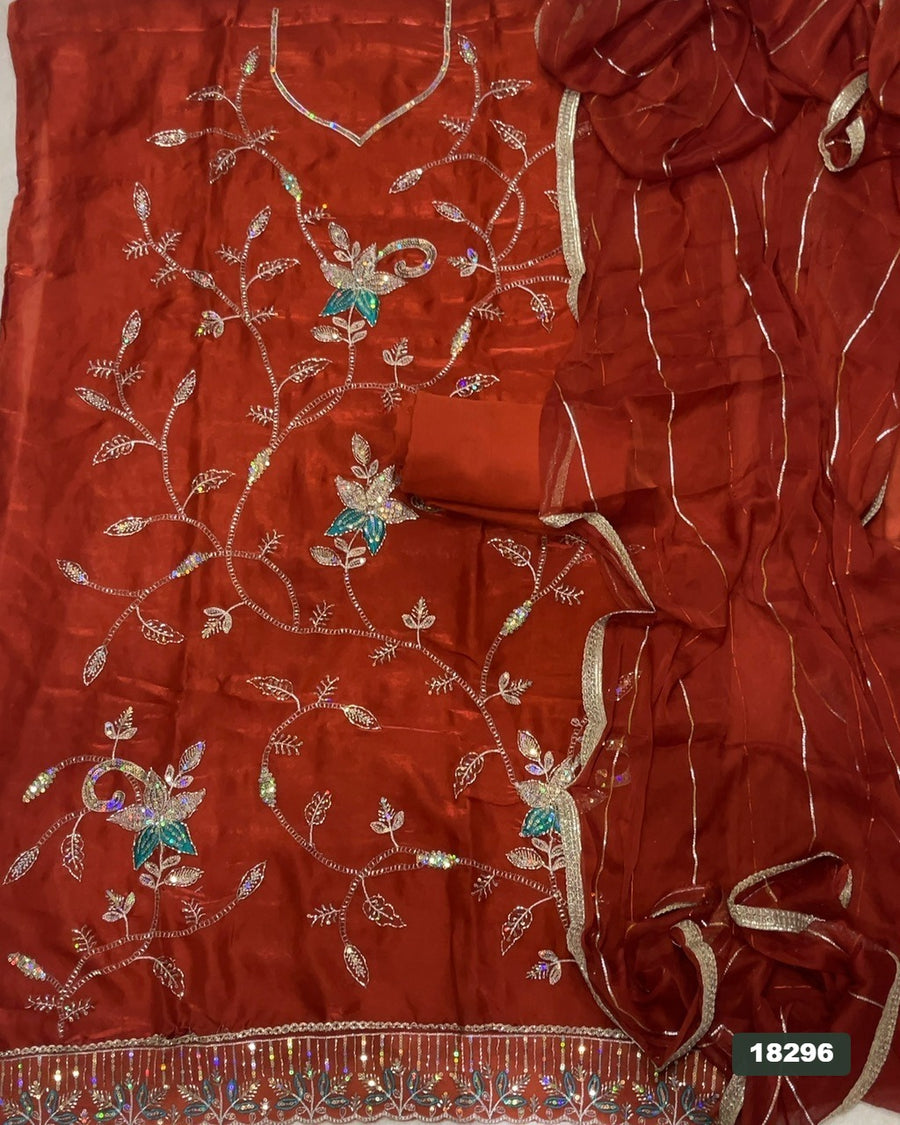 Skylon Silk Embroidery Suit Set