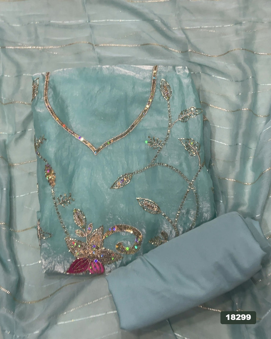 Skylon Silk Embroidery Suit Set