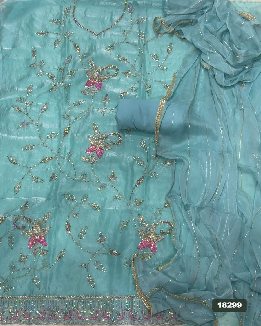Skylon Silk Embroidery Suit Set