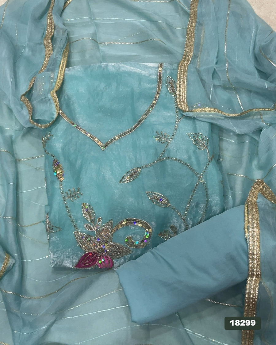 Skylon Silk Embroidery Suit Set