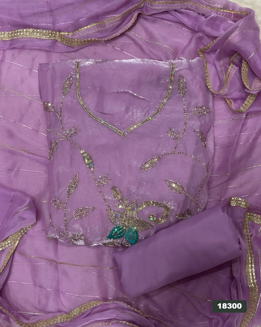 Skylon Silk Embroidery Suit Set