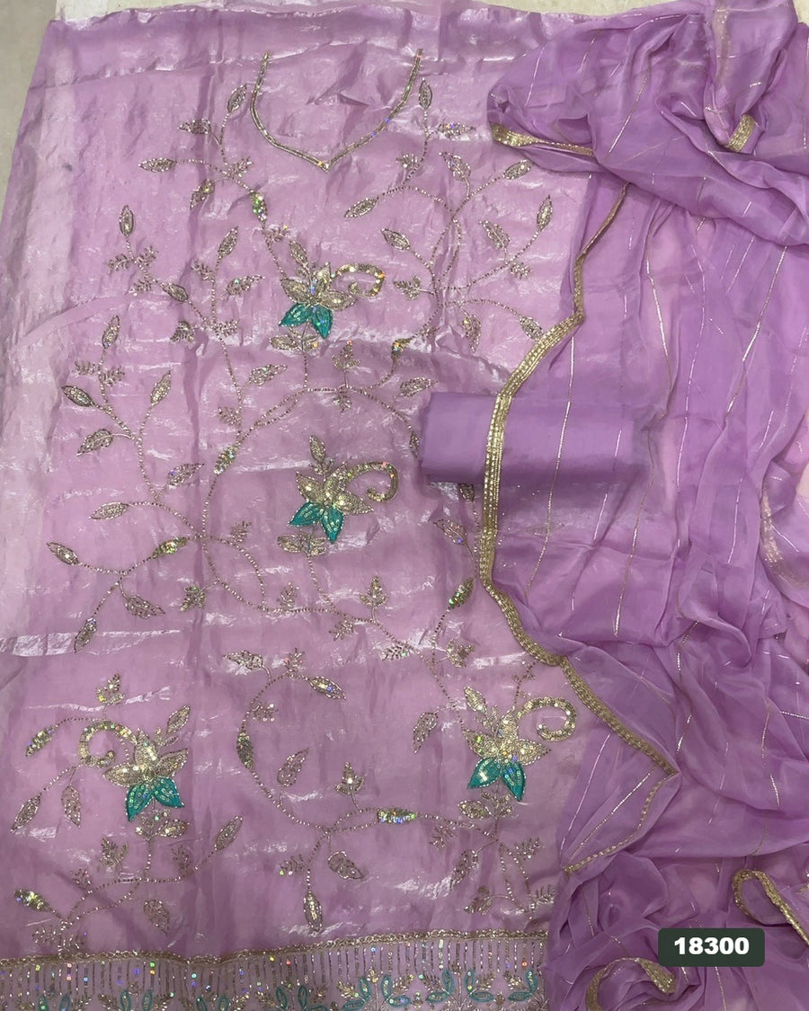Skylon Silk Embroidery Suit Set