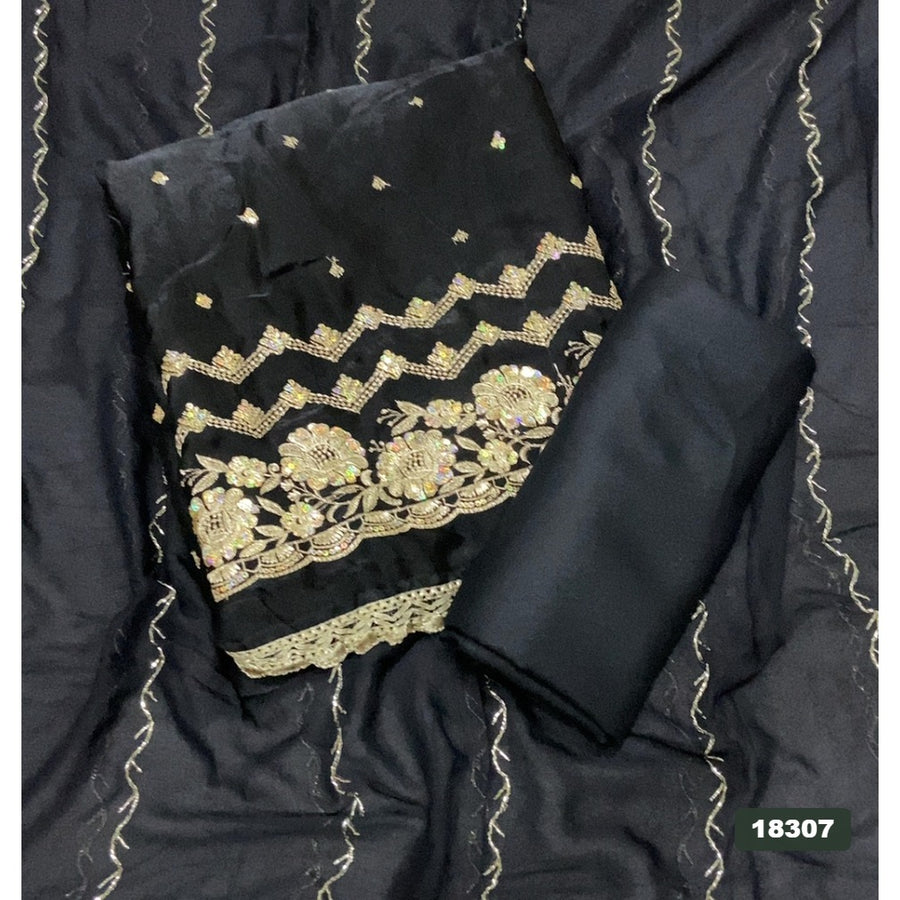Silk Embroidery Suit Set