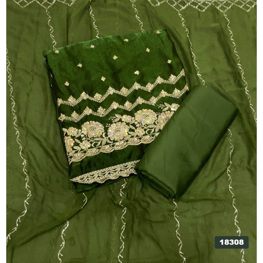 Silk Embroidery Suit Set