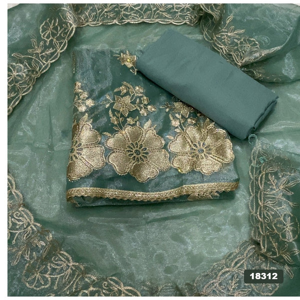 Silk Embroidery Suit Set