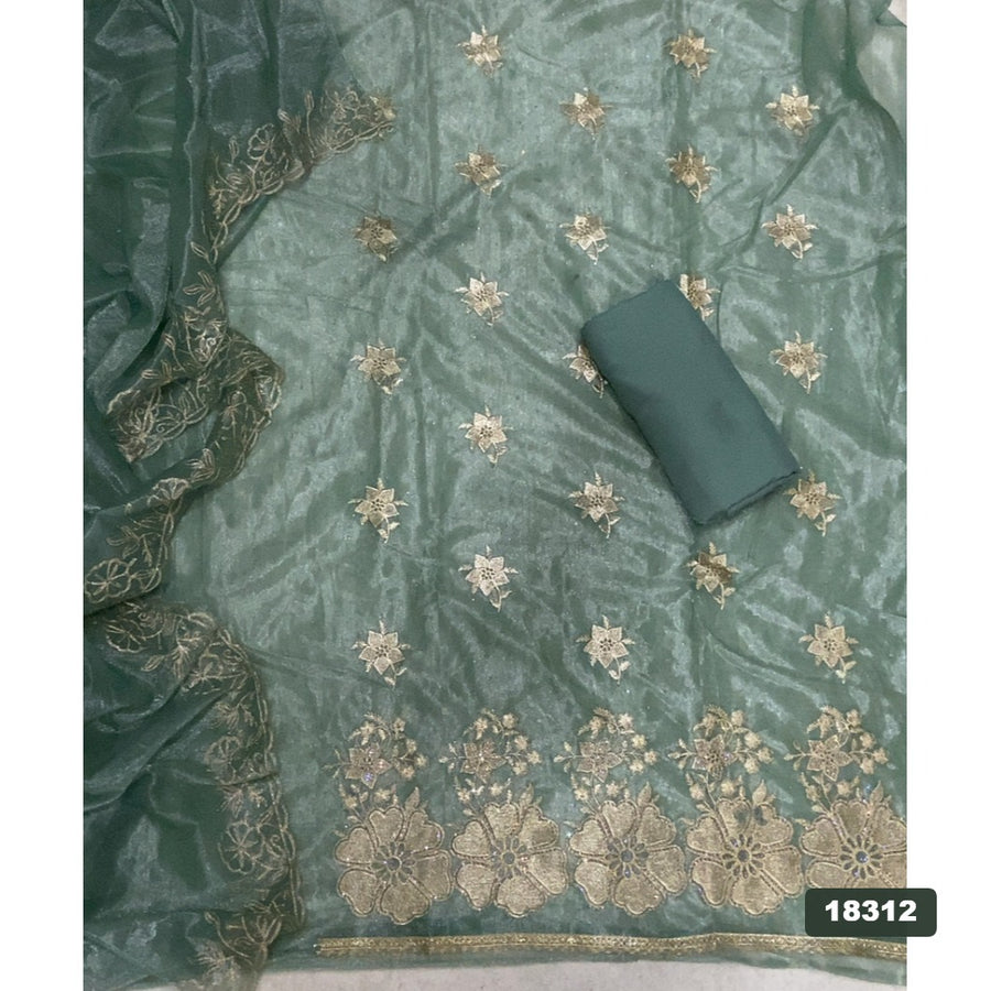 Silk Embroidery Suit Set