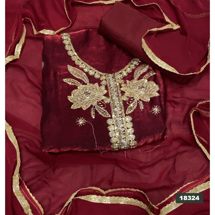 Skylon Silk Embroidery Suit Set