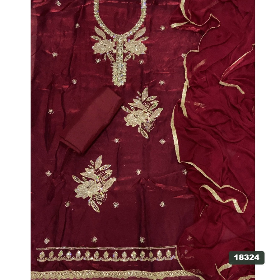 Skylon Silk Embroidery Suit Set