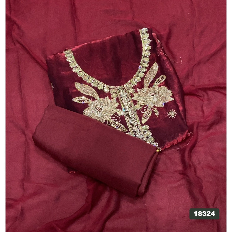Skylon Silk Embroidery Suit Set
