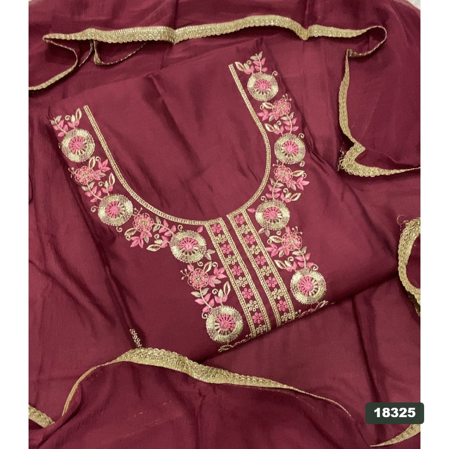 Jaam Silk Embroidery Suit Set