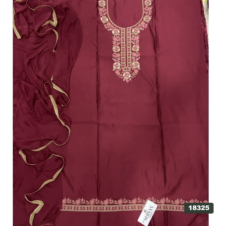 Jaam Silk Embroidery Suit Set