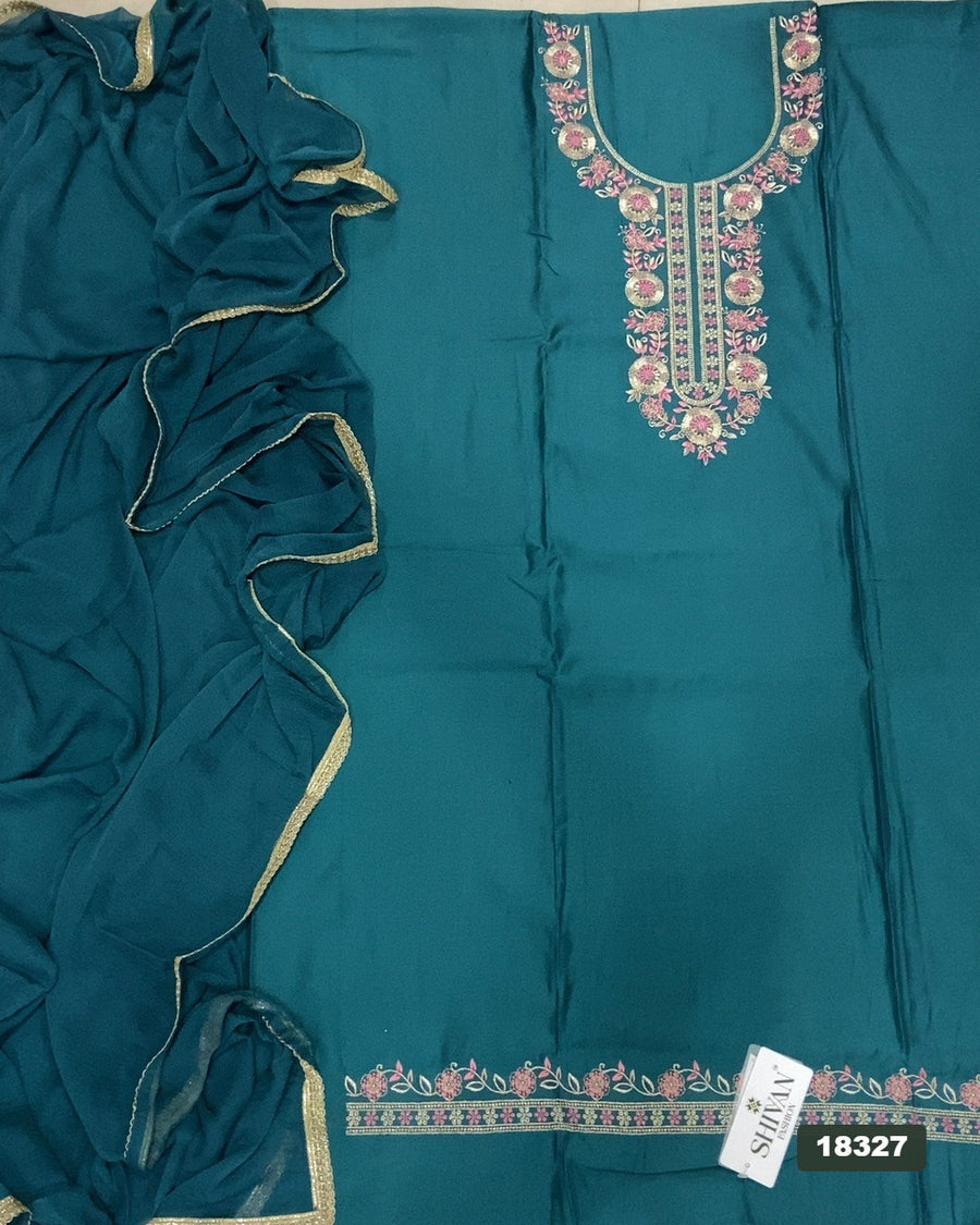 Jaam Silk Embroidery Suit Set