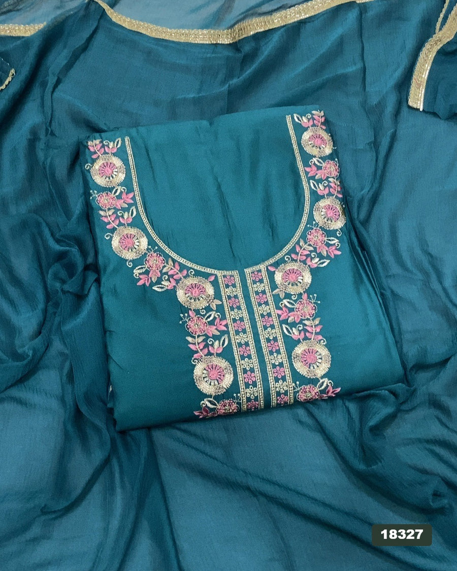 Jaam Silk Embroidery Suit Set