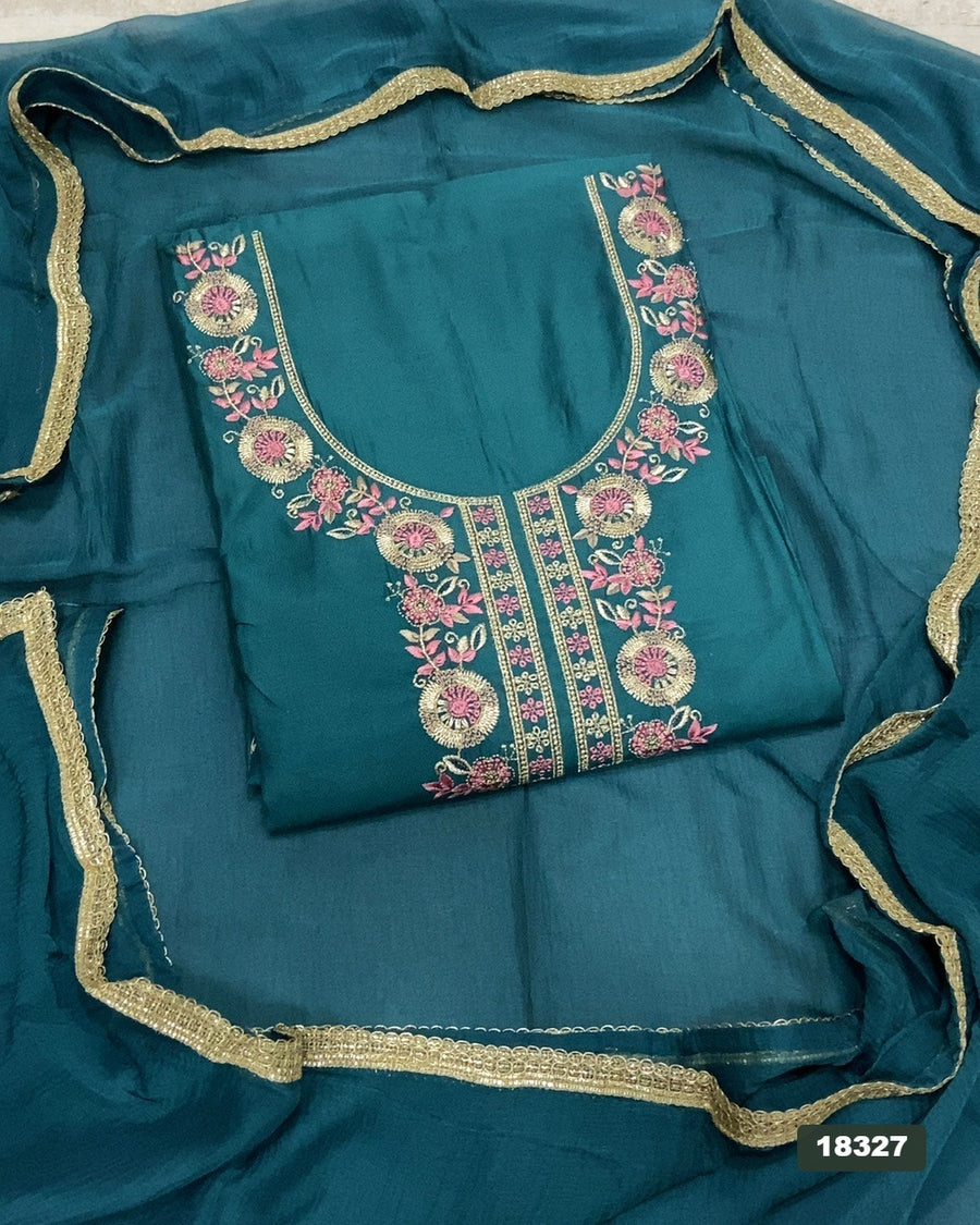 Jaam Silk Embroidery Suit Set