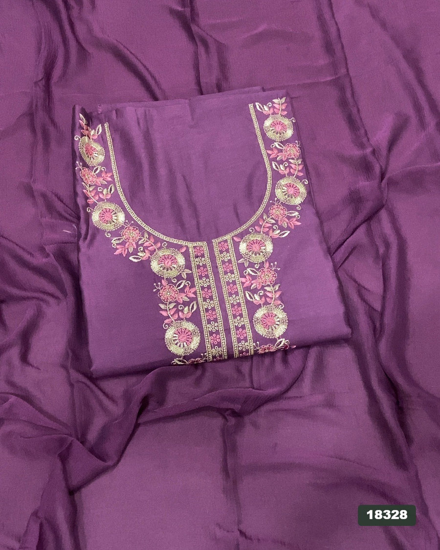 Jaam Silk Embroidery Suit Set