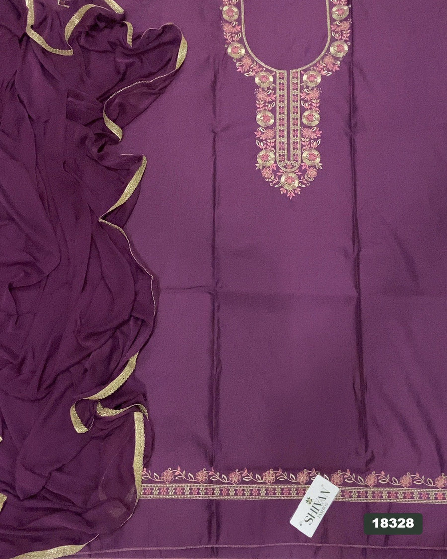 Jaam Silk Embroidery Suit Set