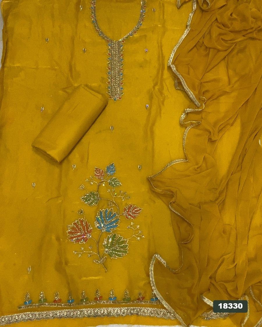 Skylon Silk Embroidery Suit Set