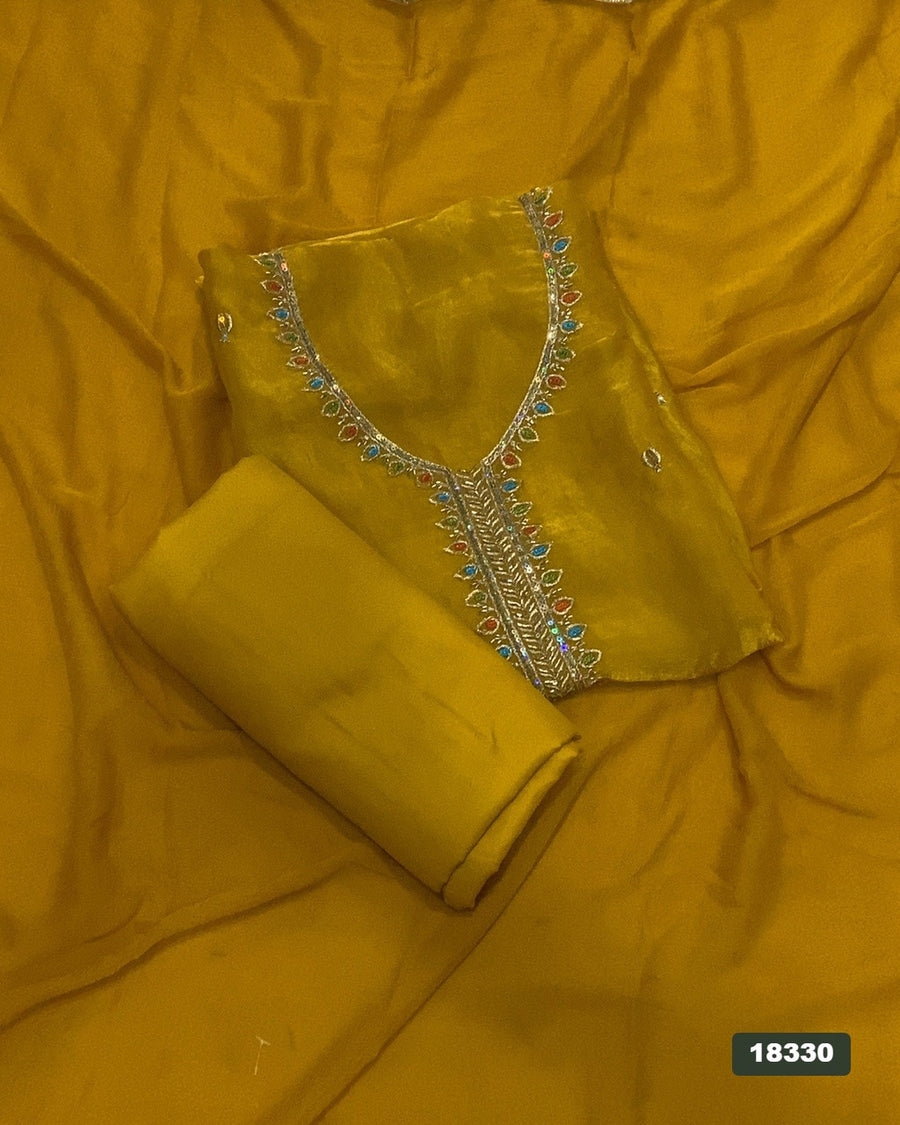 Skylon Silk Embroidery Suit Set
