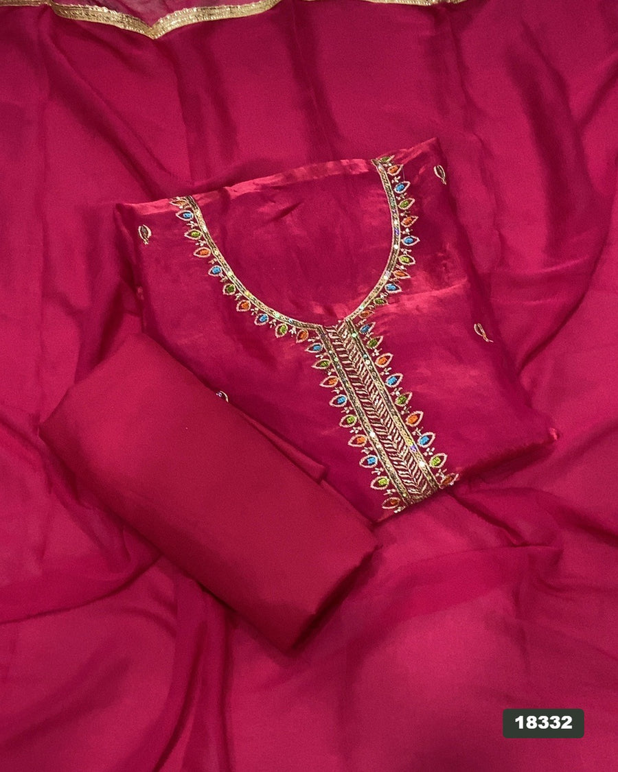 Skylon Silk Embroidery Suit Set