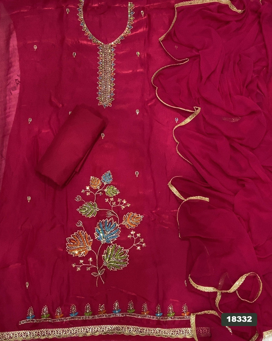 Skylon Silk Embroidery Suit Set