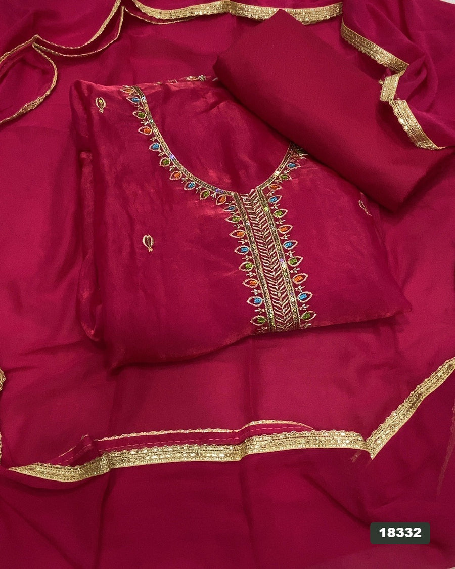 Skylon Silk Embroidery Suit Set