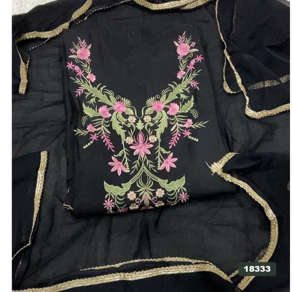 Cotton Silk Embroidery Suit Set