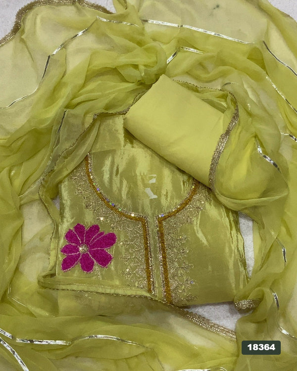 Silk Embroidery Suit Set