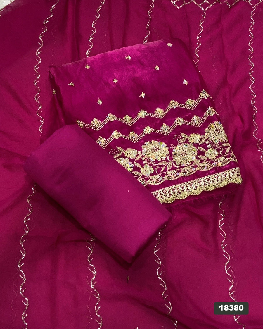 Skylon Silk Embroidery Suit Set