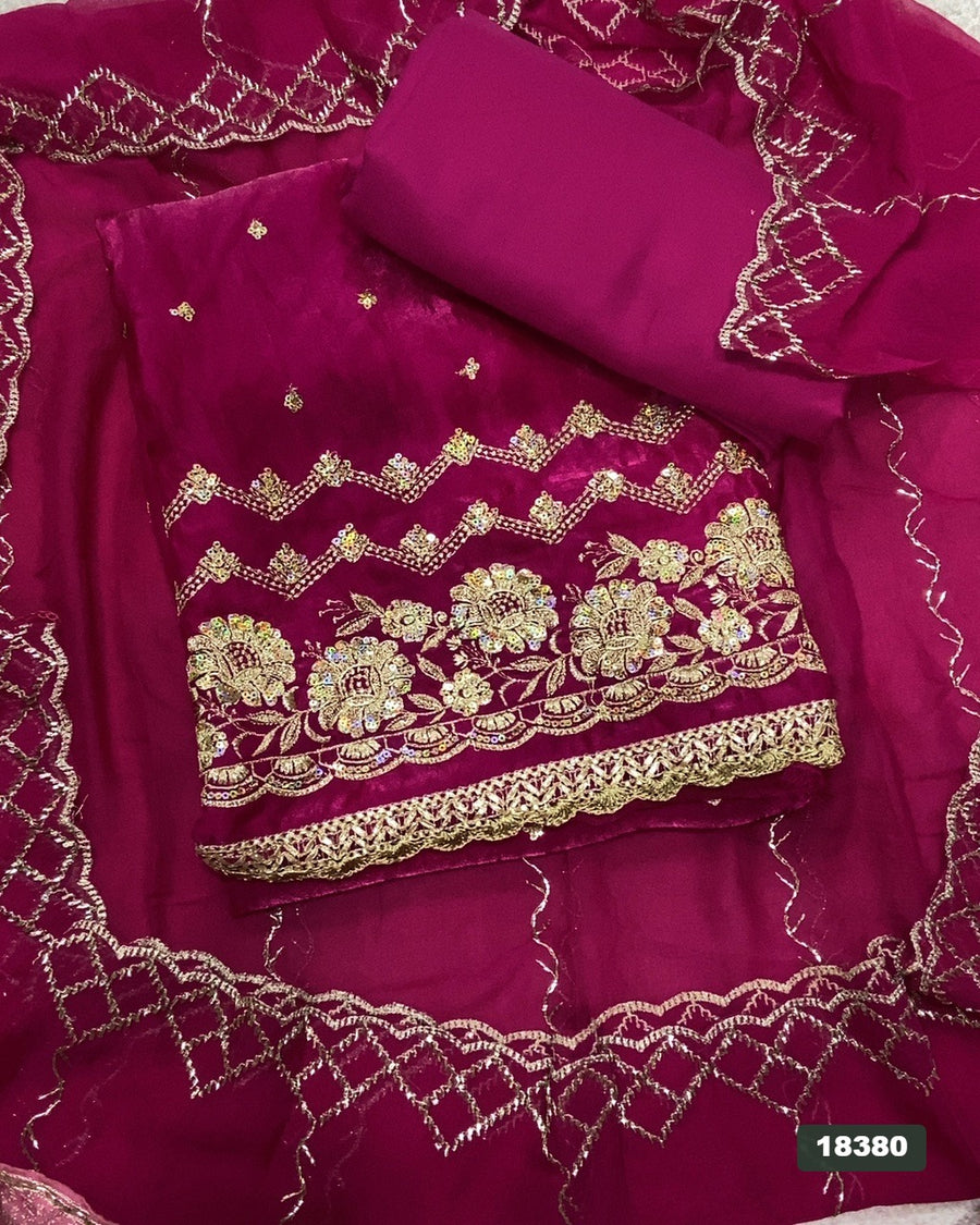 Skylon Silk Embroidery Suit Set