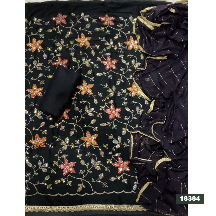 Silk Embroidery Suit Set