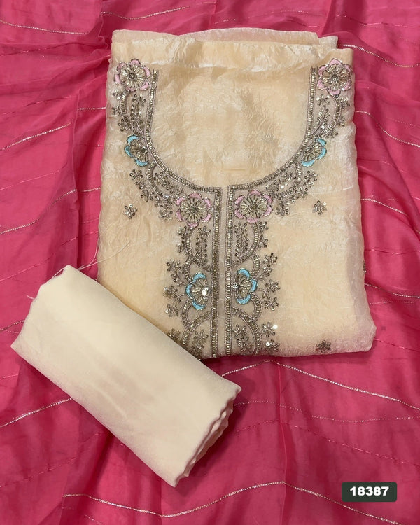 Rim Zim Silk Embroidery Suit Set