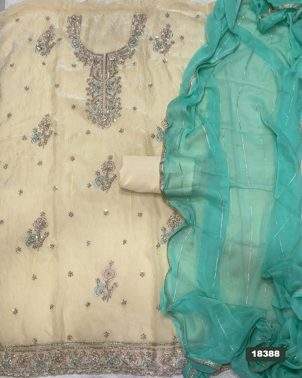 Rim Zim Silk Embroidery Suit Set