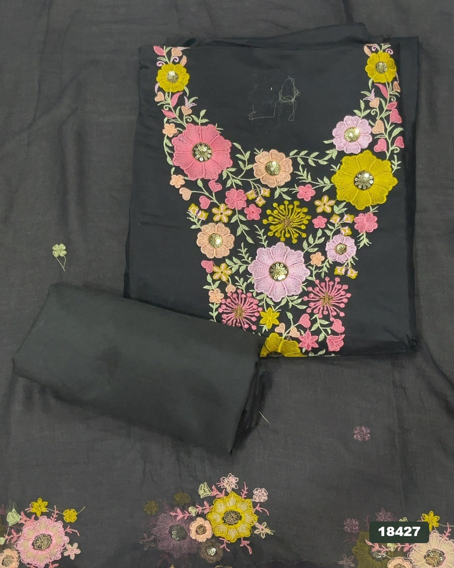Viscos Silk Embroidery Suit Set