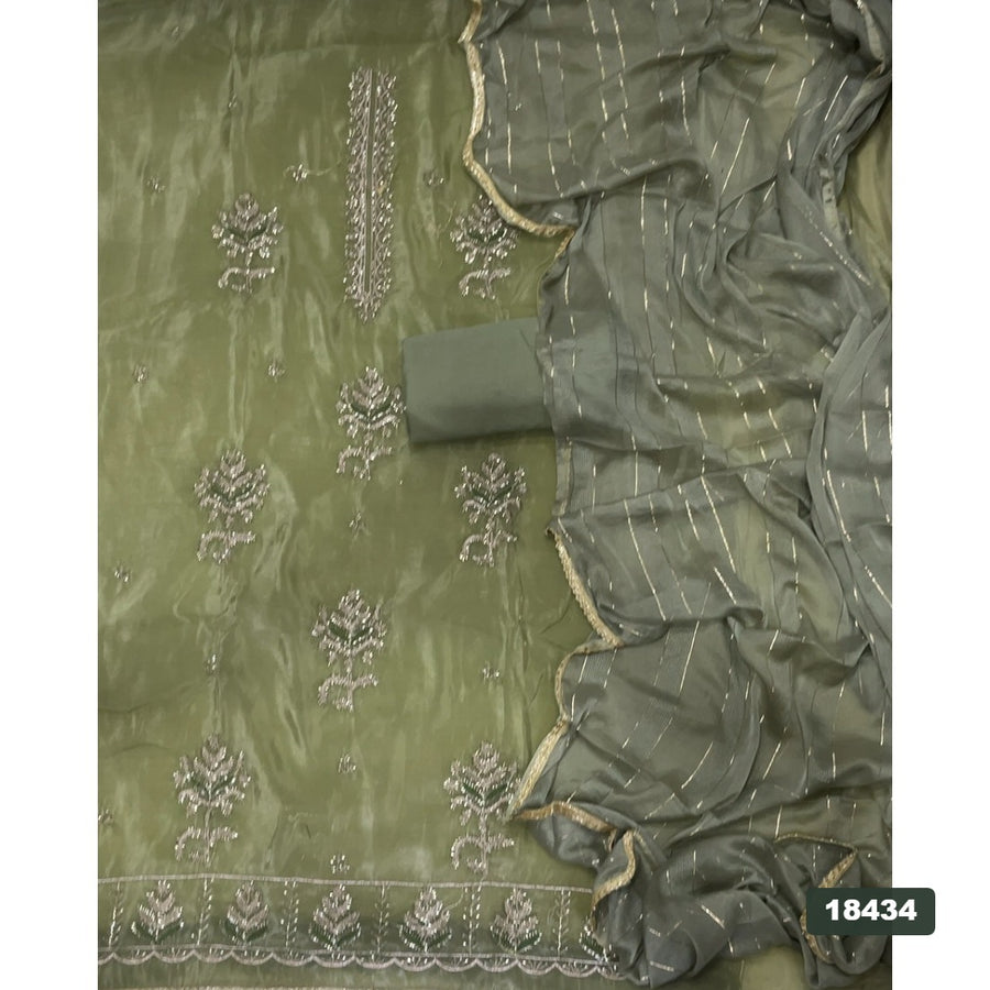 Silk Embroidery Suit Set