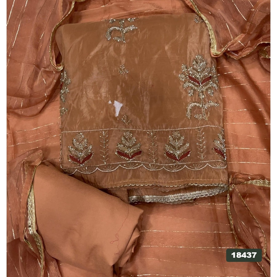 Silk Embroidery Suit Set