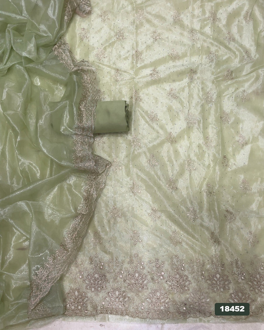 Silk Embroidery Suit Set