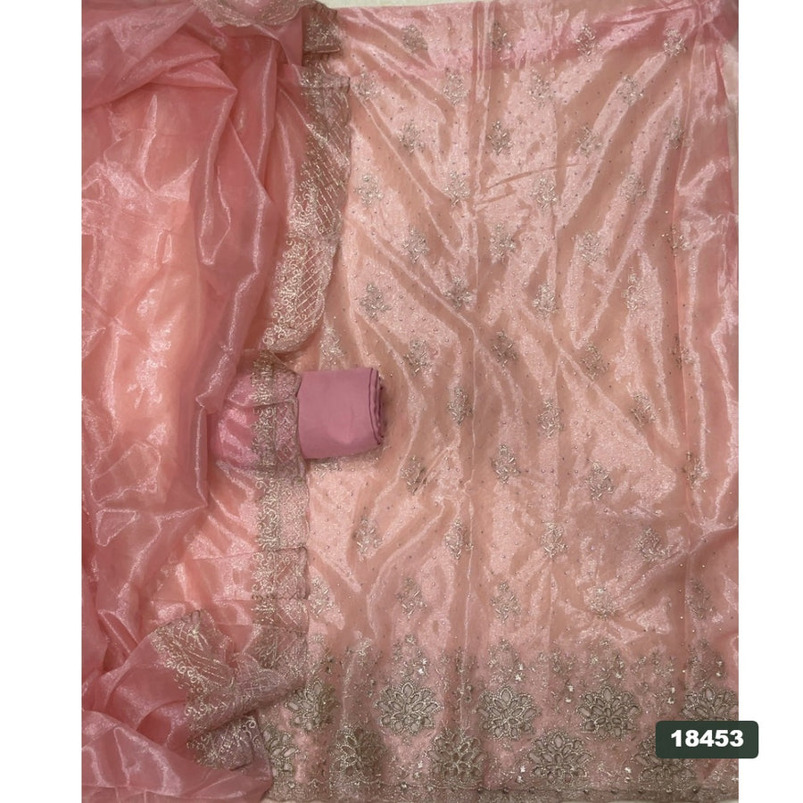 Silk Embroidery Suit Set