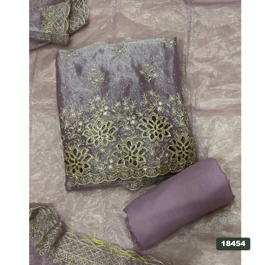 Silk Embroidery Suit Set
