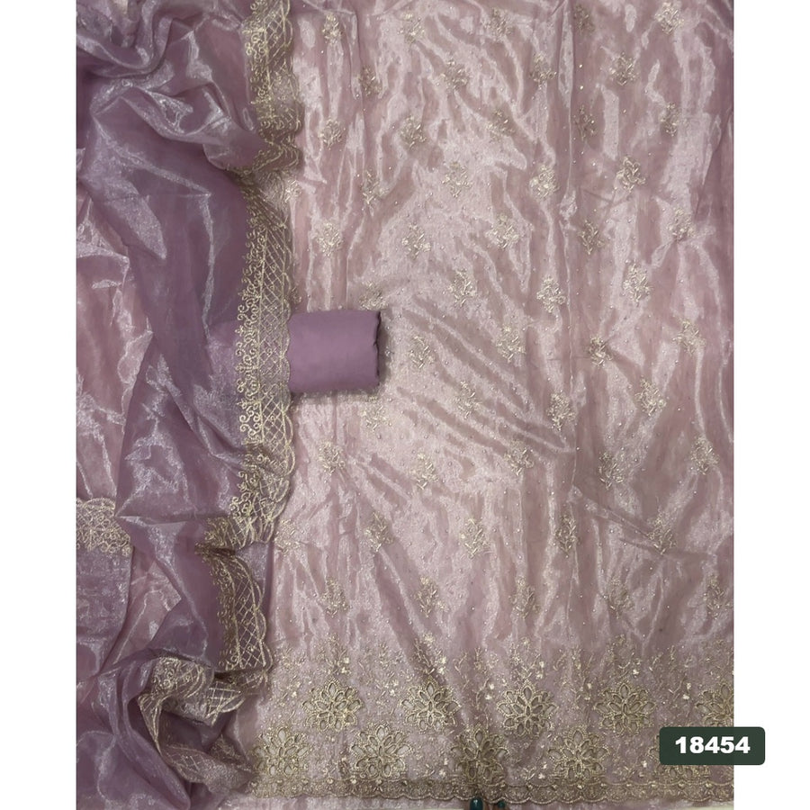 Silk Embroidery Suit Set