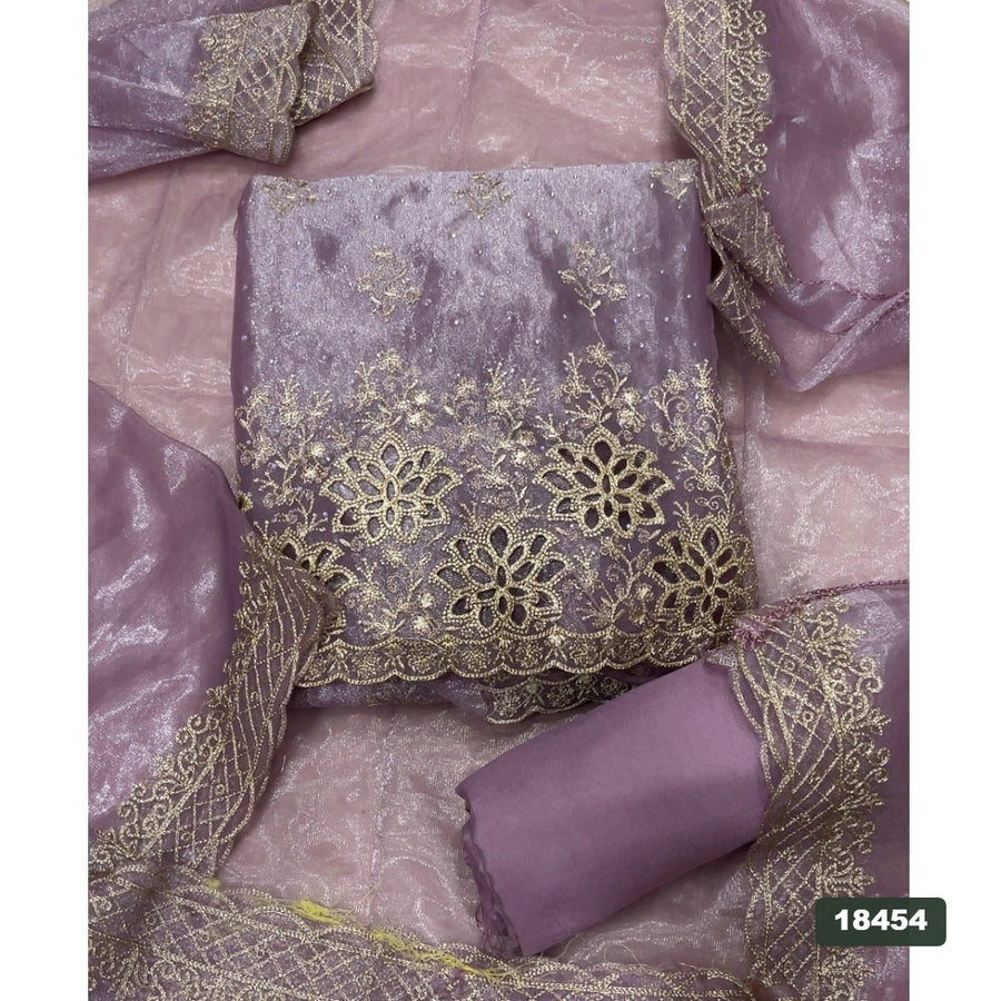 Silk Embroidery Suit Set