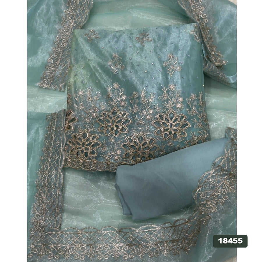 Silk Embroidery Suit Set