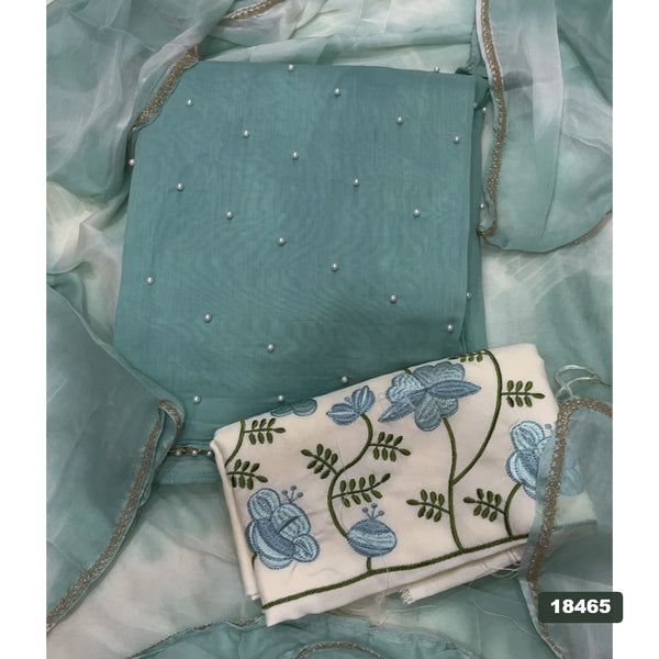 Silk Embroidery Suit Set
