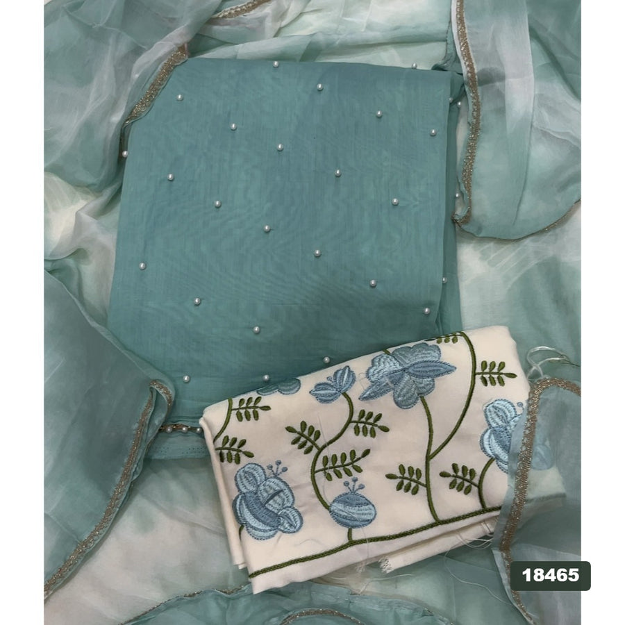 Silk Embroidery Suit Set