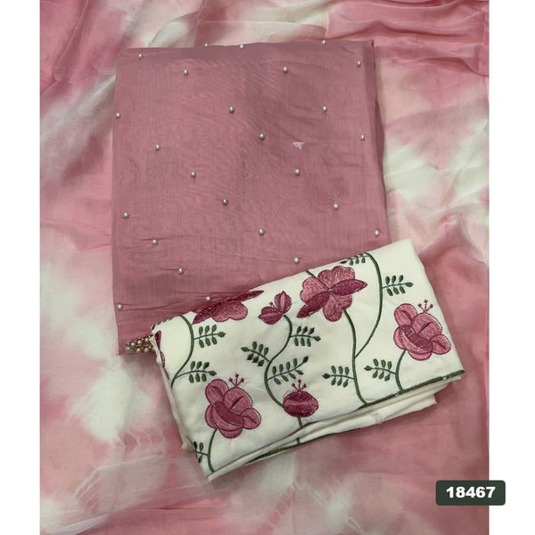 Silk Embroidery Suit Set
